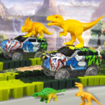 Dinosaur race Track Toy for Kid flexible car track