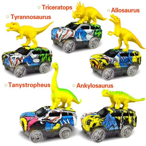 Dinosaur race Track Toy for Kid flexible car track
