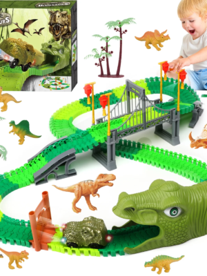 Magic Track Track™ Dinosaur World Road Race, Flexible track toy